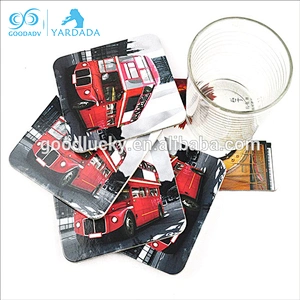 Custom design printing beer coaster, promotional wine drink coasters
