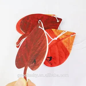 custom desgin hanging perfume paper car air freshener