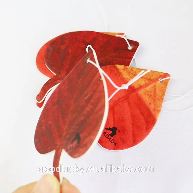 custom desgin hanging perfume paper car air freshener