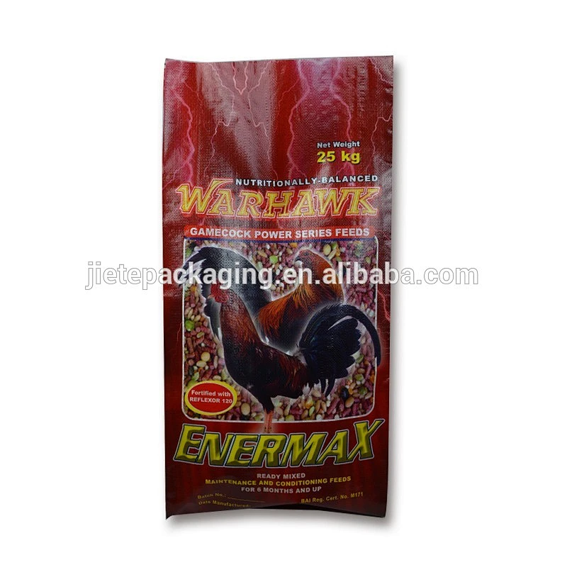 Color printing BOPP laminated feed bag for animal food, corn grain packing