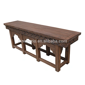chinese antique beijing furniture carving hallway solid wood console table