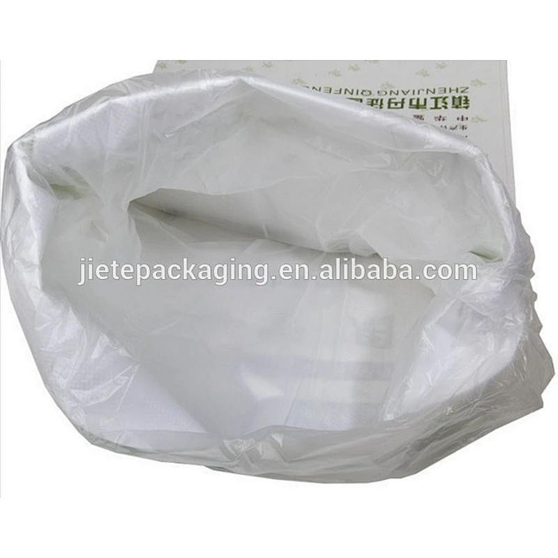 printed pp woven sugar packaging plastic bag 50kg 25kg with liner