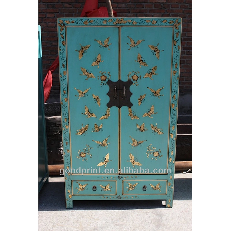 Chinese antique butterfly cabinet bedroom