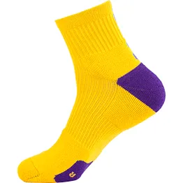 Cotton jacquard pile sport basketball socks