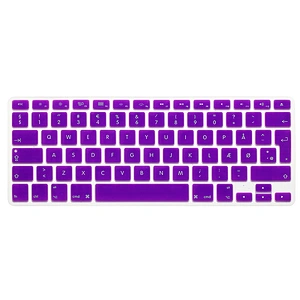Custom danish design Danish Language Silicone Keyboard Cover laptop skin printer for MacBook Retina 12