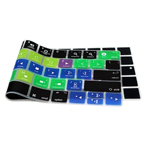 Ali baba Wholesalelaptop keyboard custom Final Cut Pro X Hot key Silicone Keyboard Protector For mac keyboard Pro With Touch bar