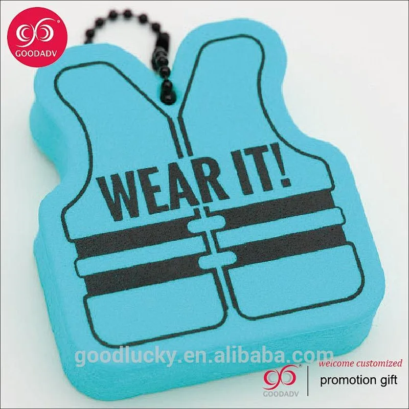Personalized Customized Floating Eva Foam Keychains from China Factory