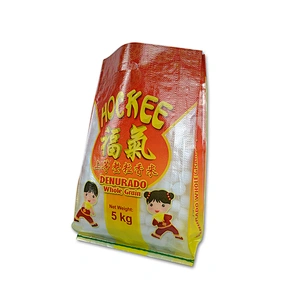 Customized 5kg 10kg 25kg 50kg virgen plastic pp woven indian rice bag of 15kg rice