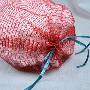 Agricultural plastic mesh bag for garlic, fruit use