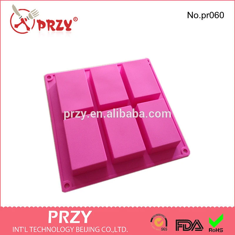 PR060 PRZY best-selling silicone rectangular soap molds