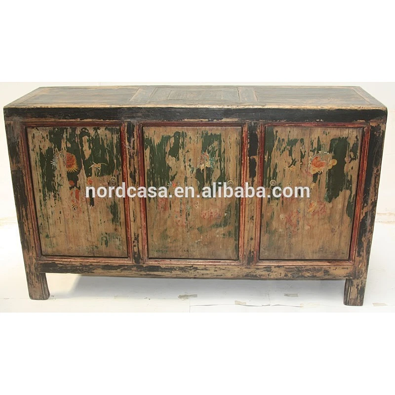 Chinese antique distressed buffet sideboard