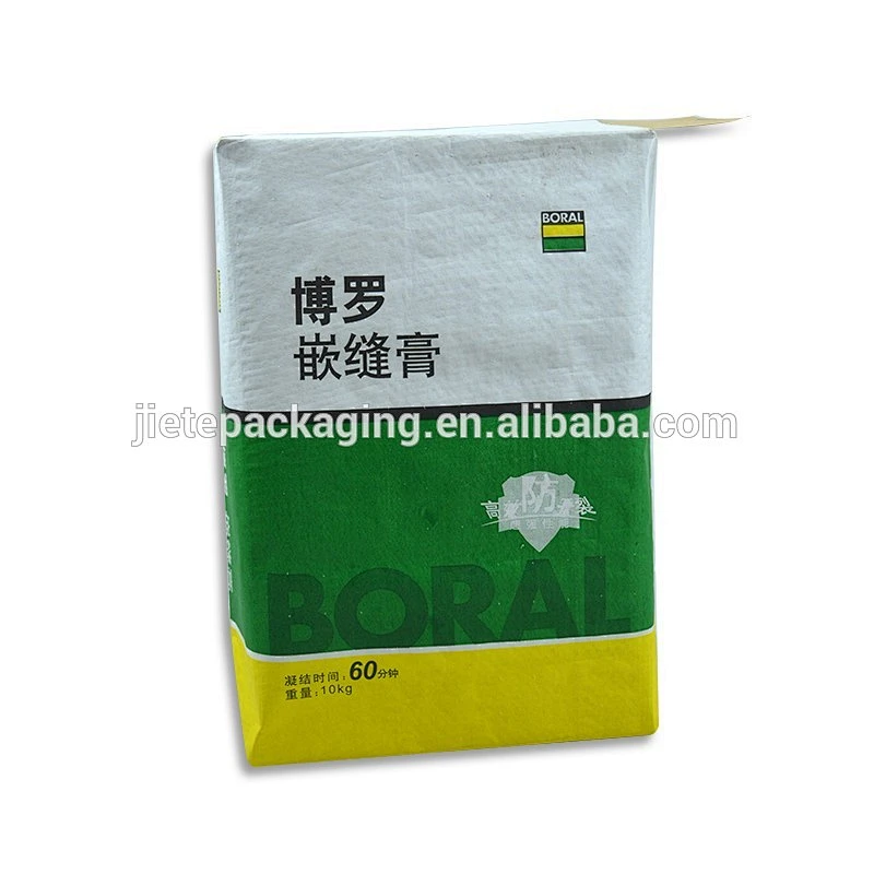 Video, recycling kraft paper plastic compound bag with block bottom and valve port for packaging glue powder, cement 10kg