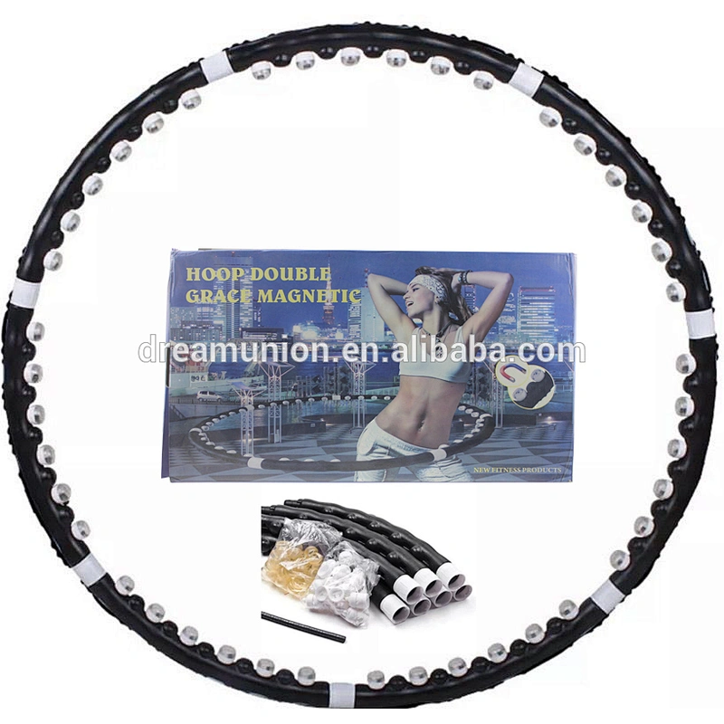 Weighted Magnetic Hula Hoop Professional Fitness Exercise Massager