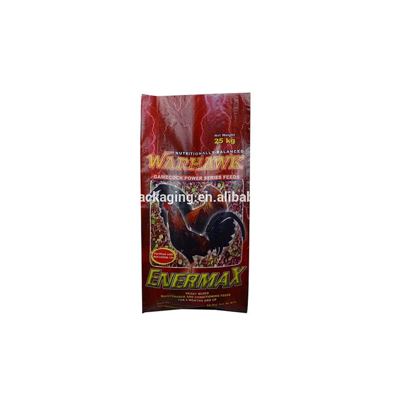 Proper price bulk bopp laminated PP woven bag for feed packing