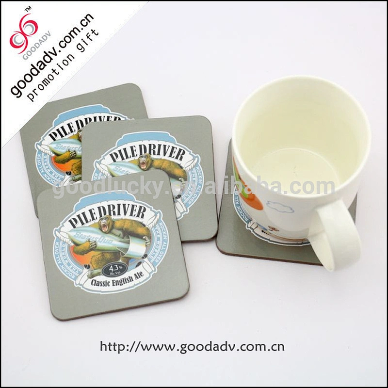 2015 Best selling promotion gift souvenir wooden drink coaster