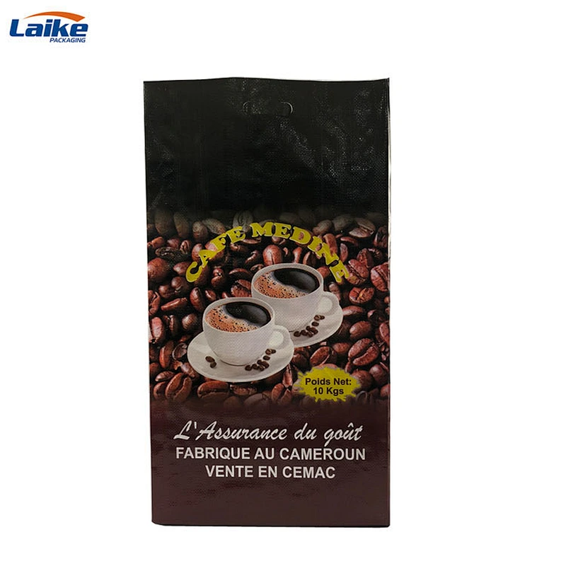Cameroon 10kg recycled bopp woven coffee bean packaging bag ,plastic empty pp sack bags