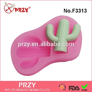 F3313 Cactus Silicone Mold Form For Clay Mold Silica Gel Fondant Cake Mould Wholesale