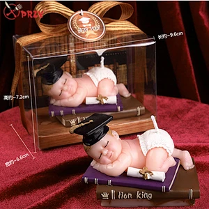 PRZY 3D sleeping baby candle silicone mold DIY doctor Baby rubber soap molds
