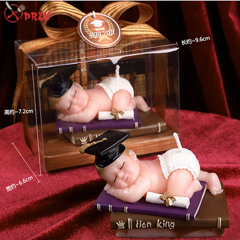 PRZY 3D sleeping baby candle silicone mold DIY doctor Baby rubber soap molds