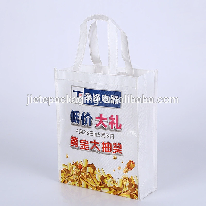 cheap recycled custom printing grocery tote shopping pp non woven bag