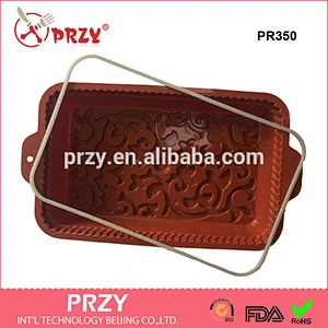 PR350 FDA approved silicone microwave safe cake baking pan manufacture