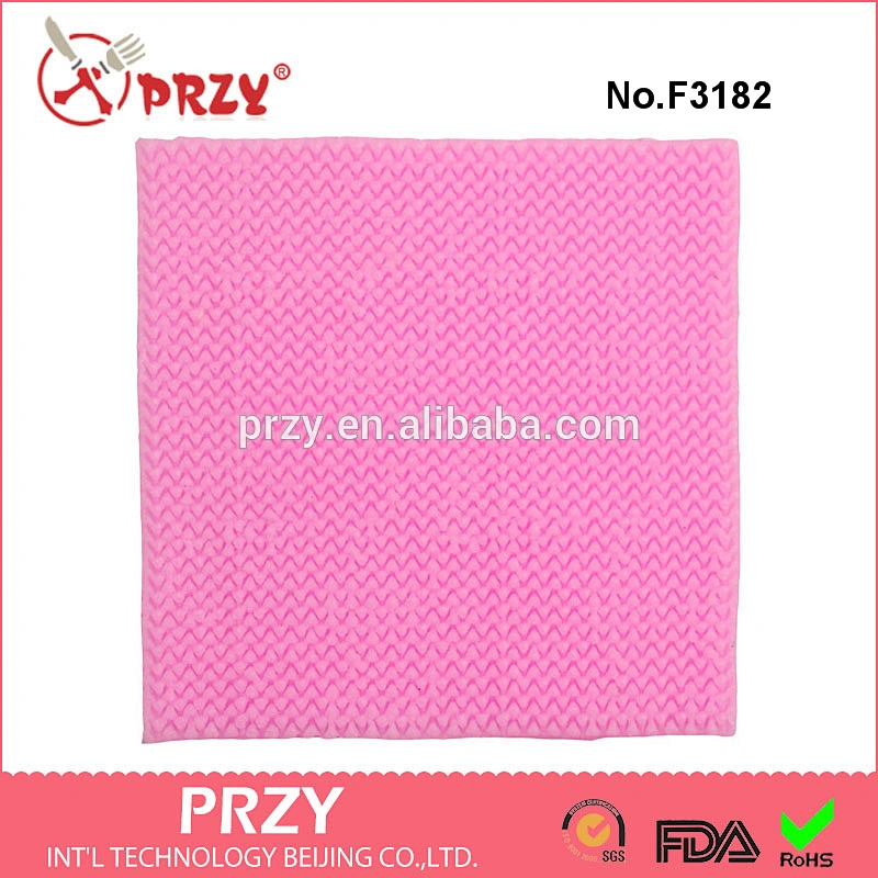 F3182 Fondant silicone mold wool sweater texture silicone mold cake decoration