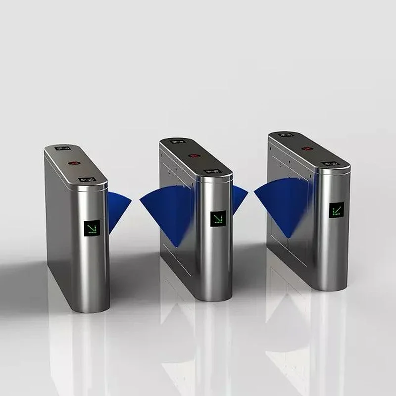 Automatic flap barrier gate  turnstile with fingerprint turnstile