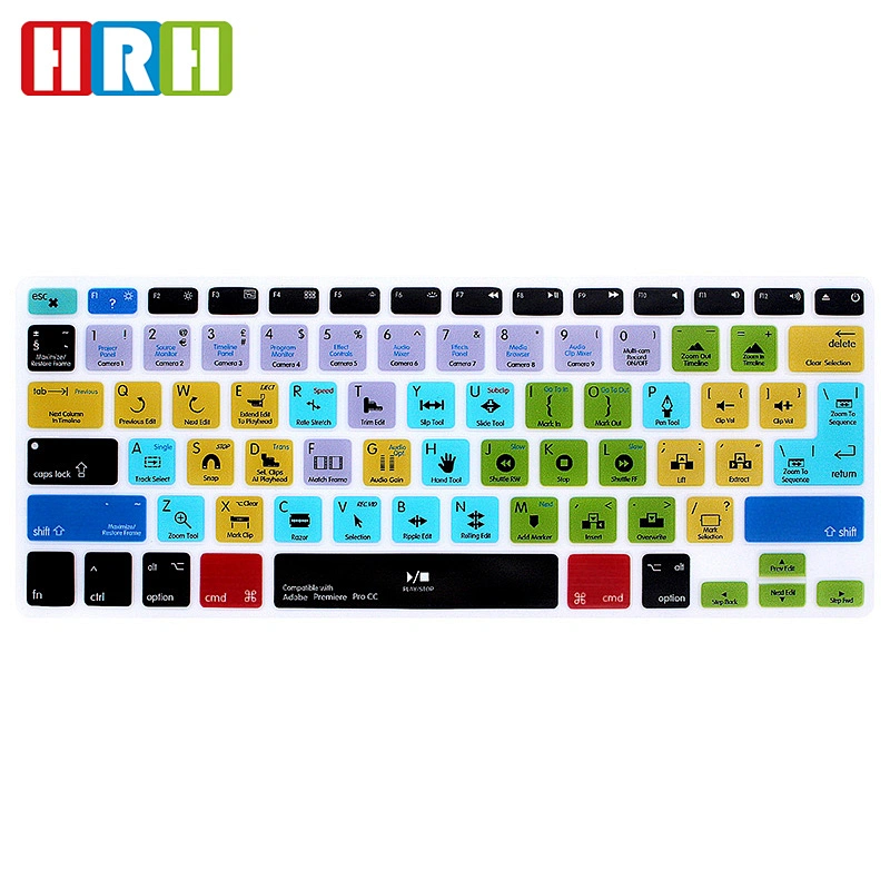 keyboard shortcuts skin for adobe premiere pro cc Functional Desktop Keyboard Covers For Mac Pro Laptop Waterproof Keyboard