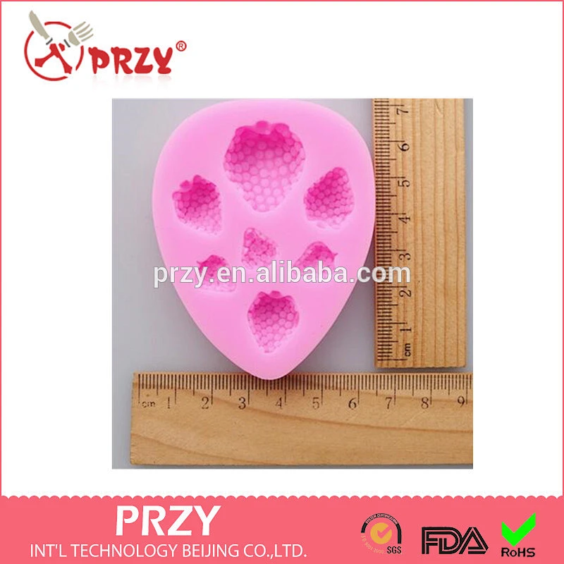 F3043 PRZY High quality silicone baking mould fondant cake Strawberry food grade silicone mold