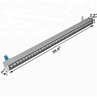 Outdoor Project Lighting Warm white 36 watt led wall washer 1 meter