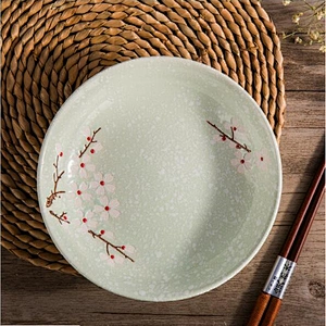 China Supplier High Quality Tableware Customized logo Ceramic Plates Round Shape 7