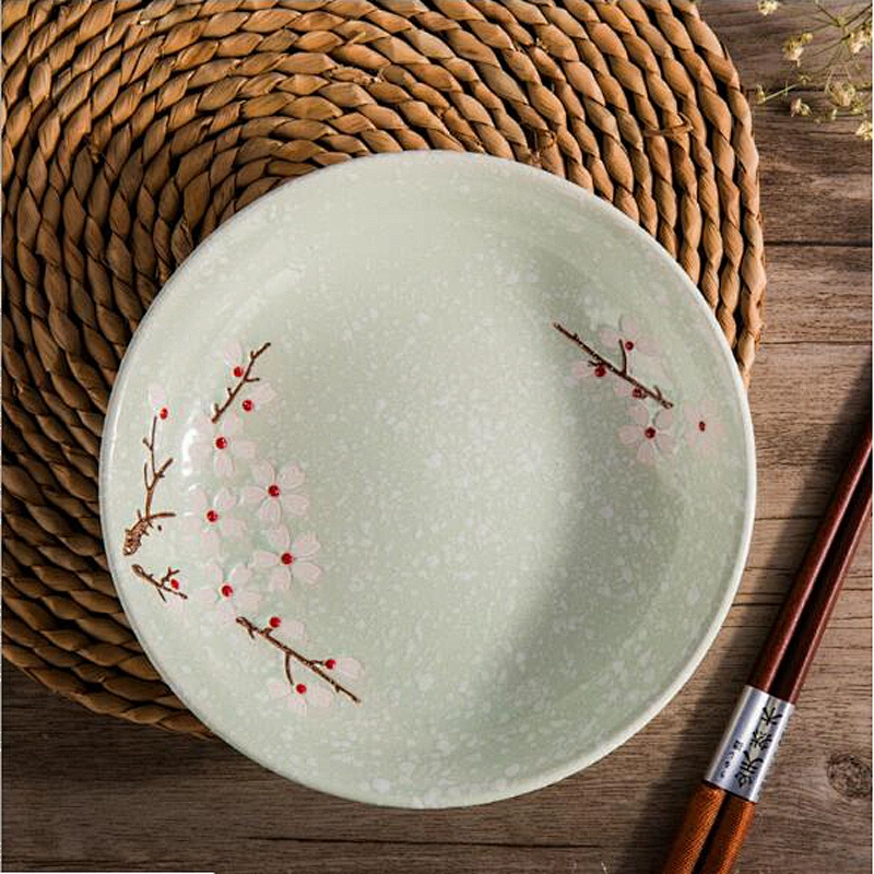 China Supplier High Quality Tableware Customized logo Ceramic Plates Round Shape 7