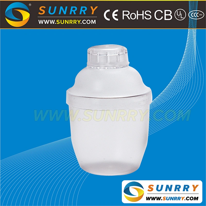 Transparent cocktail shaker with measures 450L custom cocktail shaker Clear shaker cocktail (SY-CT29B SUNRRY)