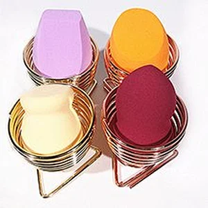 2pc Metal makeup Sponge holder Puff Display Stand