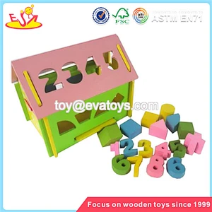 Wholesale teaching aid wooden numbers blocks toy interesting wooden numbers blocks box toy W11H007