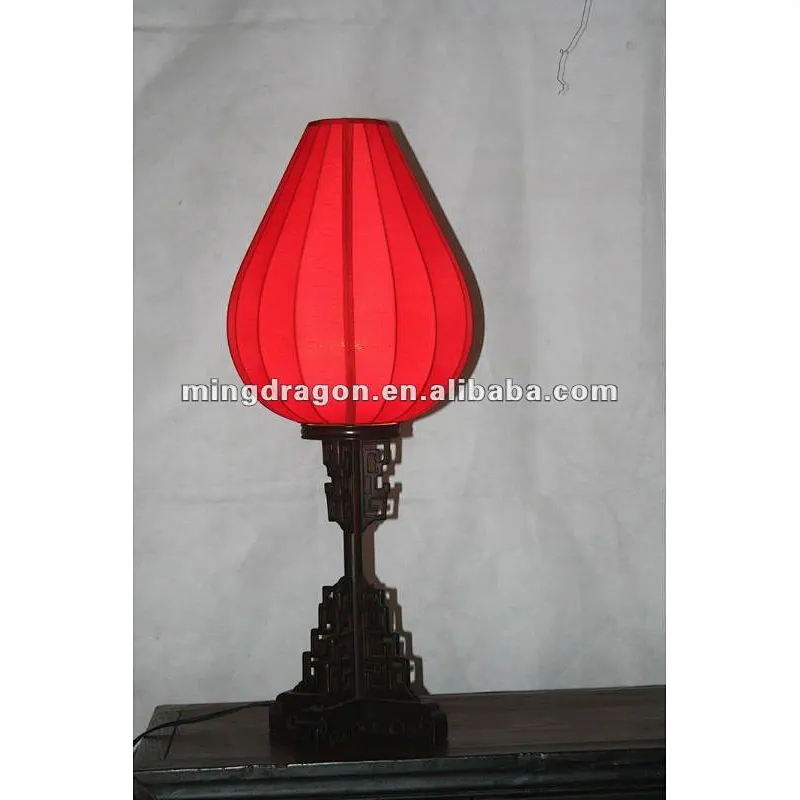 chinese antique red cloth table lantern