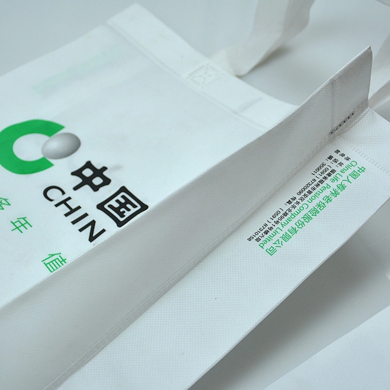 Customized wholesale white recyclable shopping bag wholesale