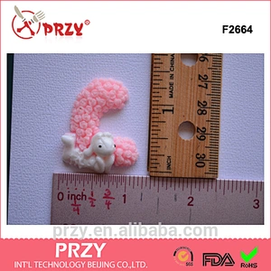 F2664 LOVE Letters Complete Word with Bunny Rabbits on each letter Silicone Rubber Flexible Food Safe Mold Mould