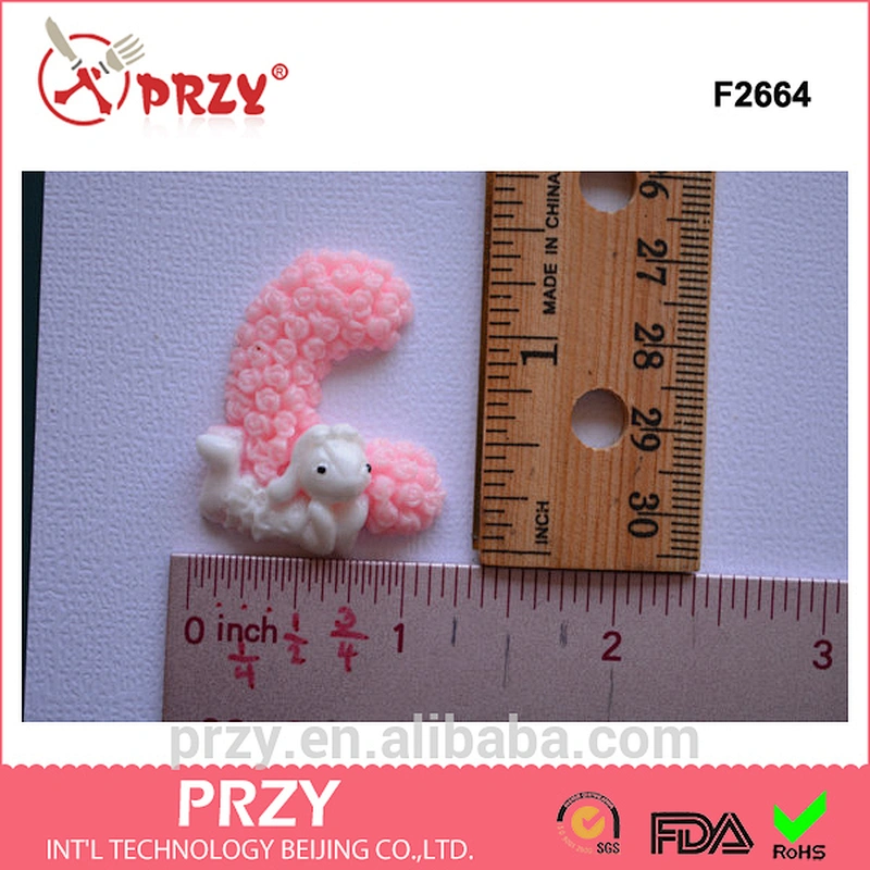 F2664 LOVE Letters Complete Word with Bunny Rabbits on each letter Silicone Rubber Flexible Food Safe Mold Mould