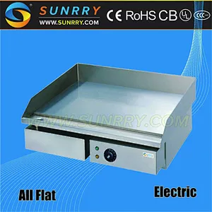 Industrial counter-top stainless steel vertical electric flat kebab grill prices with drawer