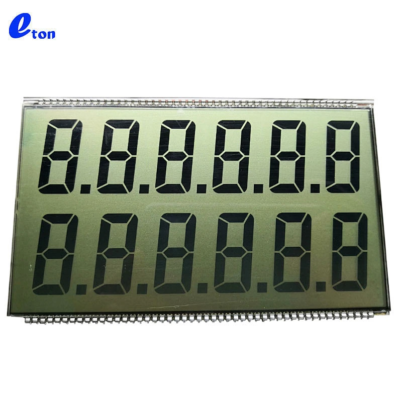12Digits 7 Segment widescreen TN screen LCD Display