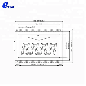 meter 4 digit segment lcd screen display