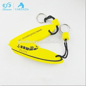 China Manufacturer Custom Shaped Floatable Keyring Keychain