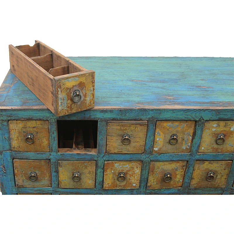 beijing Chinese antique medicine cabinet wood distressed furniture