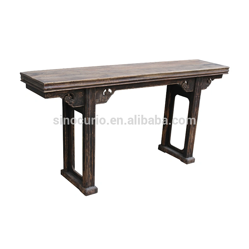 chinese antique carved wooden alter table Ming style console table