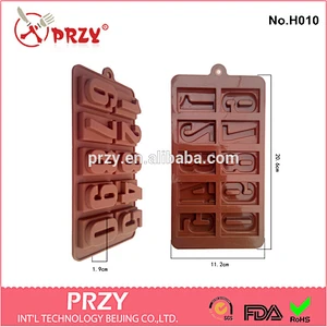 h010 przy number shape silicone chocolate
