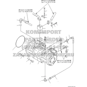 PC750-6 excavator hydraulic main pump 708-2L-90740 for sale