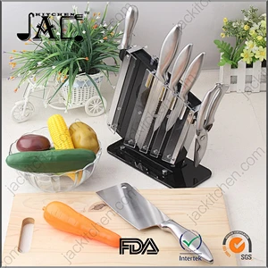 High Quality Stainless Steel 7pcs Knife Set include Acrylic Stand