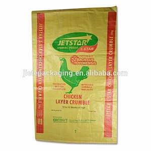 Recycled PP woven bag feed bag chicken food packaging bag