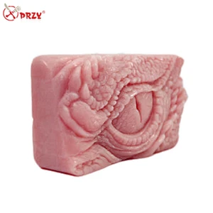 Dragon eye shaped Soap mould 3D rectangle animal soaps mold Silicone dragon's eyes soap molds